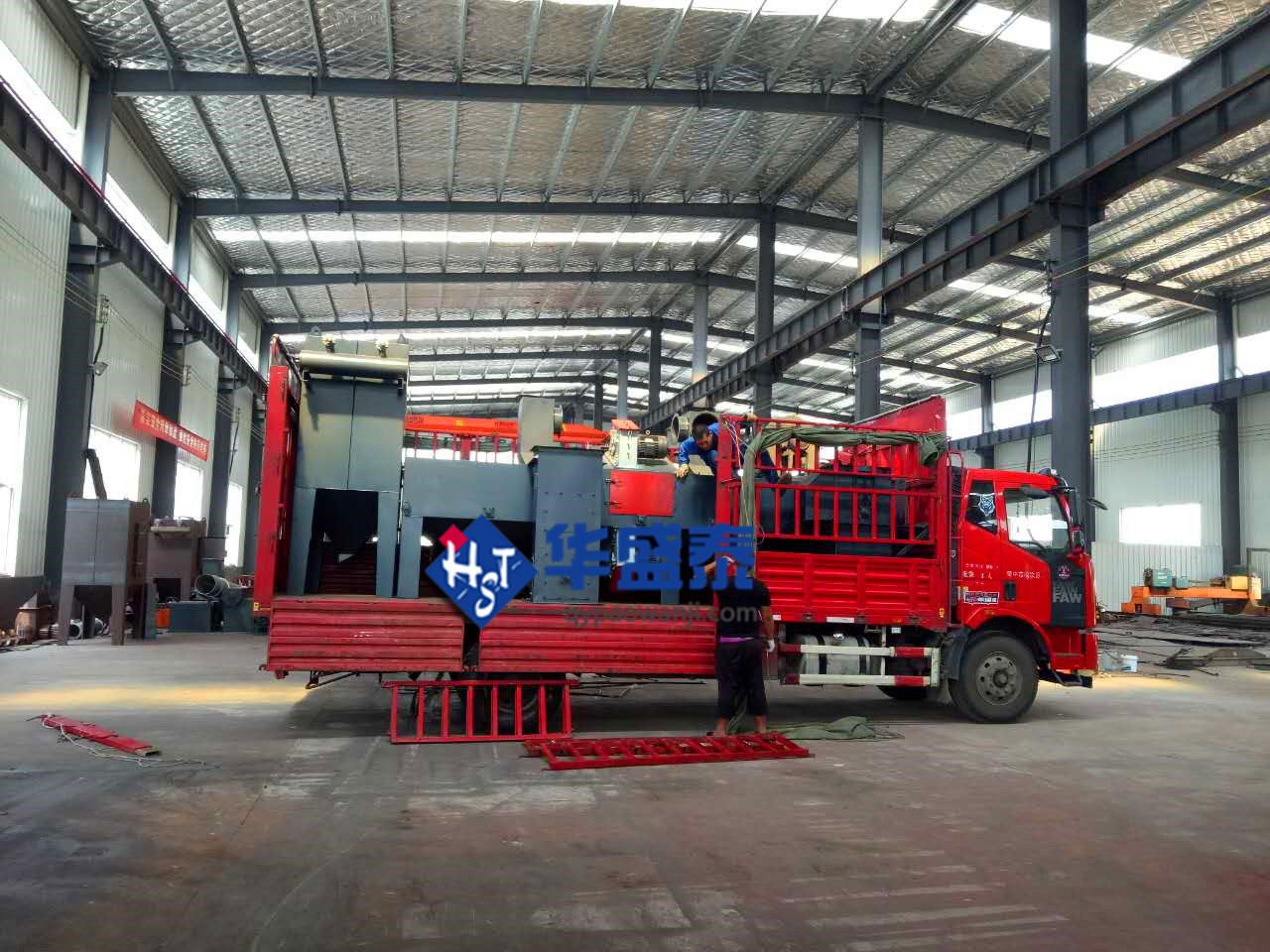 發(fā)往河北永年6914鋼板拋丸機(jī)|廠家價格