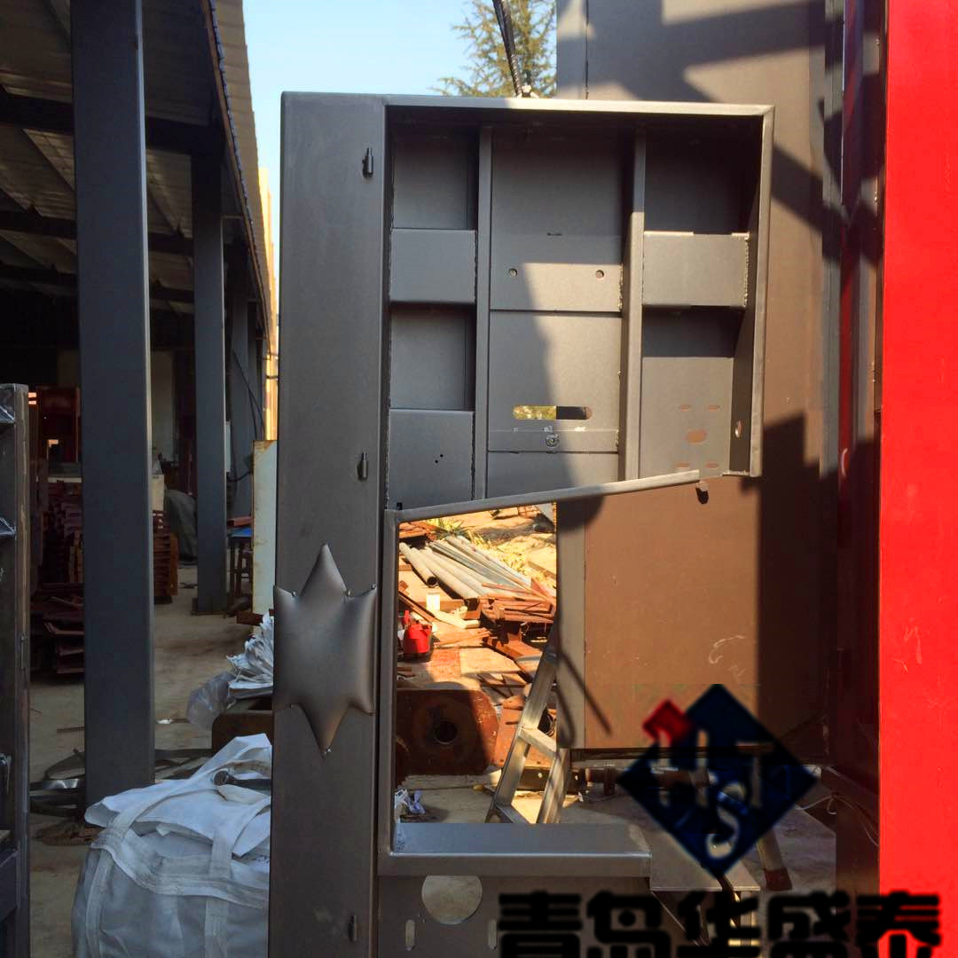 發(fā)貨威海吊鉤式拋丸機調試完畢拋丸效果現(xiàn)場圖