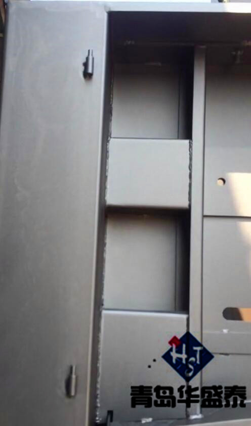 發(fā)貨威海吊鉤式拋丸機調試完畢拋丸效果現(xiàn)場圖