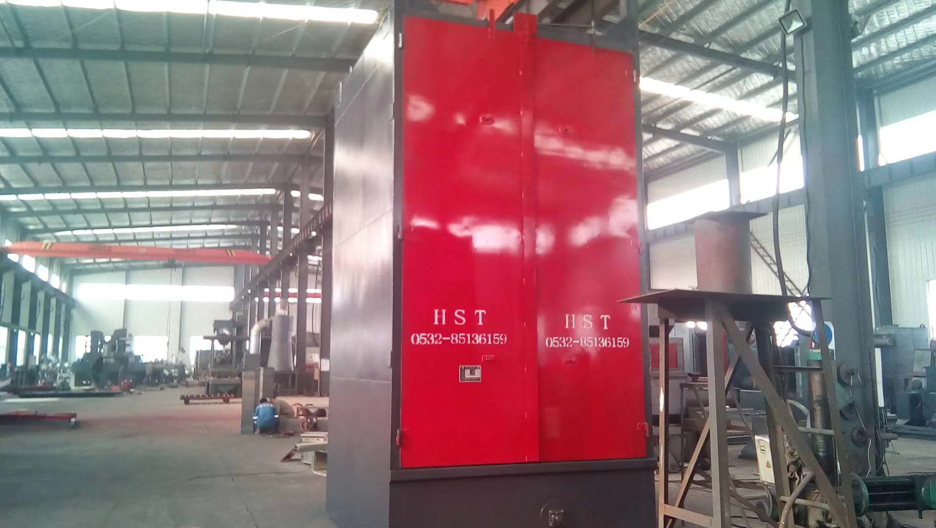 q326履帶式/q3750吊鉤式拋丸機發(fā)往淄博 q326履帶式/q3750吊鉤式拋丸機發(fā)往淄博